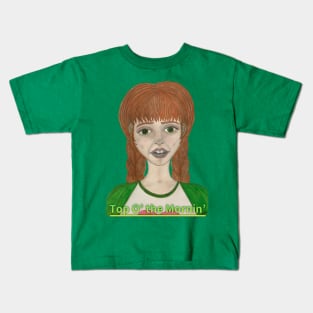 Lass With Red Hair and Green Eyes, Top O’ the Mornin’ Kids T-Shirt